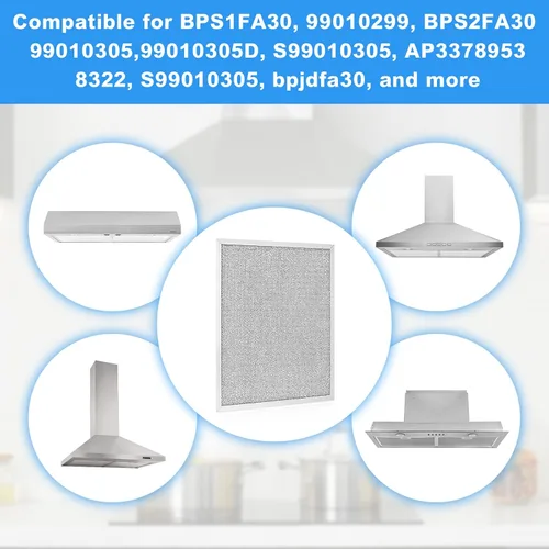 Vista 3 de Reemplazo del filtro de campana extractora BPS1FA30 para Broan & Nutone