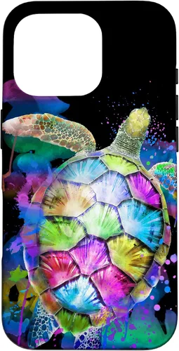 Vista 20 de Rainbow Turtle Design Colorful Turtle Print Sea Turtle Shell Case for iPhone 17