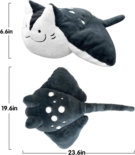 Vista 2 de The Original Ray Meow - Animal de peluche súper esponjoso de Ray & Cat (23.6 pulgadas)