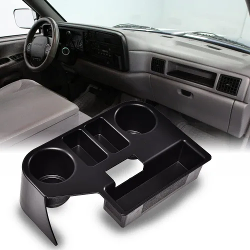 Vista 18 de PIT66 Soporte para taza de consola central, compatible con Dodge Ram 1500 2500 3500 1994-1997, color negro
