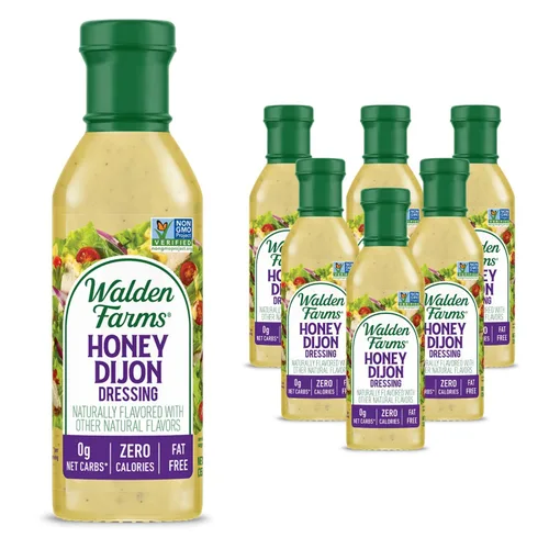 Vista 26 de Walden Farms Vinagreta balsámica de pera y blanca, sin calorías, sin gluten, baja en carbohidratos, apta para dieta cetogénica, vegana, sin azúcar