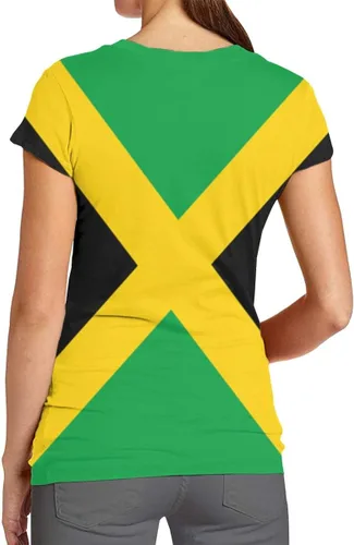 Vista 2 de Camiseta de manga corta con diseño de la bandera de Jamaica
