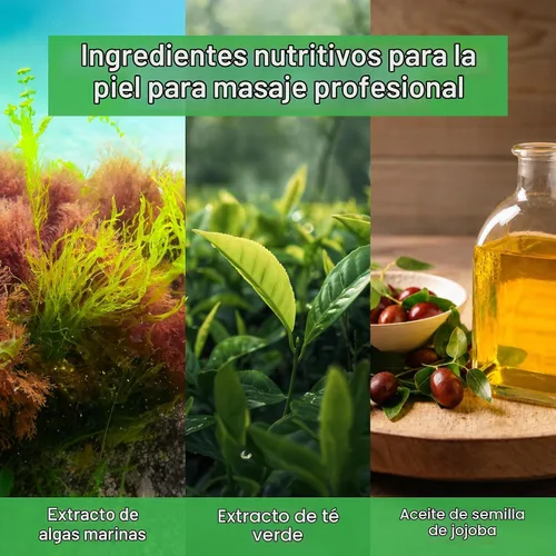 Vista 4 de Aceite de masaje Bon Vital Naturale hecho con ingredientes naturales para un masaje relajante y respetuoso con el medio ambiente, revive y rehidrata