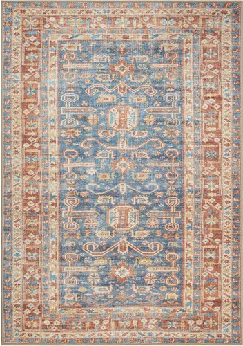 Vista 79 de GLN Rugs Traditional Collection - Alfombra de felpilla lavable a máquina, tradicional lavable, antideslizante, alfombra de felpilla de pelo corto
