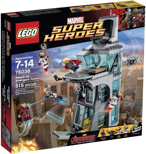 Vista 4 de Súper Heroes Ataque Vengadores Torre 76038 Lego