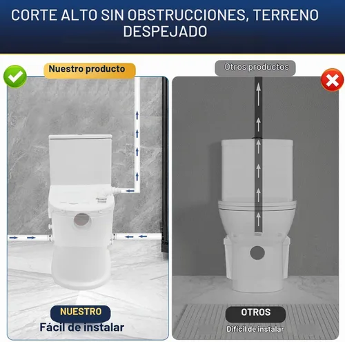 Vista 7 de Bomba maceradora para baño de sótano, sistema de aguas residuales