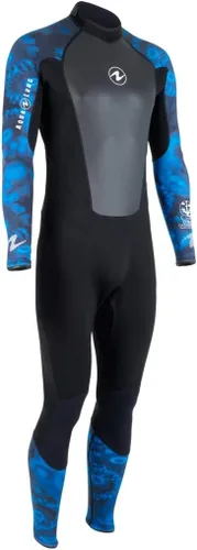 Vista 3 de AQUALUNG HydroFlex - Overol para hombre, 0.118 in, color azul camuflaje