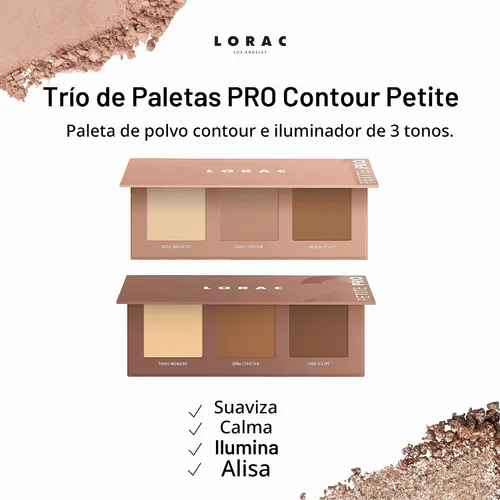 Vista 2 de LORAC Petite PRO - Paleta de polvos iluminador Trio2
