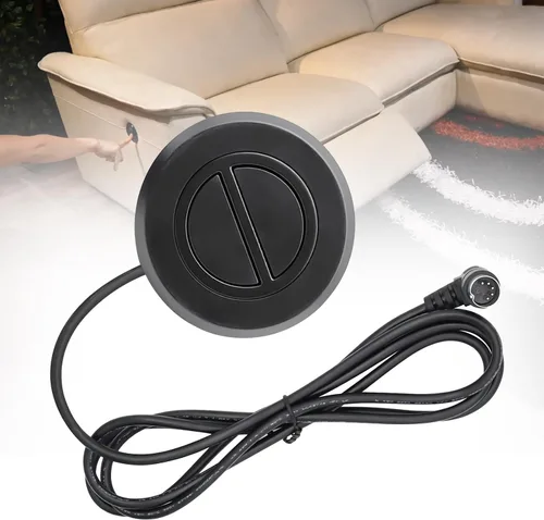 Vista 8 de Interruptor reclinable eléctrico de repuesto con puertos USB duales, 2 botones, control de mano redondo de 5 pines, control remoto reclinable