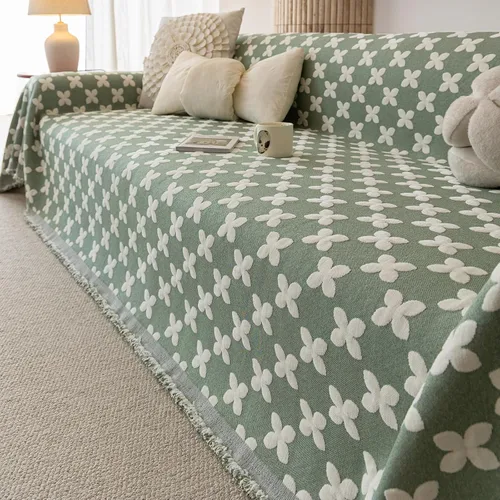 Vista 28 de HANDONTIME Funda para sofá para perros lavable con estampado floral de pájaros para sofás y sillones, funda de sofá negra con flores de jacquard