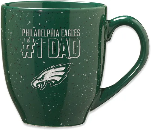 Vista 56 de Rico Industries NFL Football #1 Dad 16 oz Team Color Laser Engraved Ceramic Coffee Mug