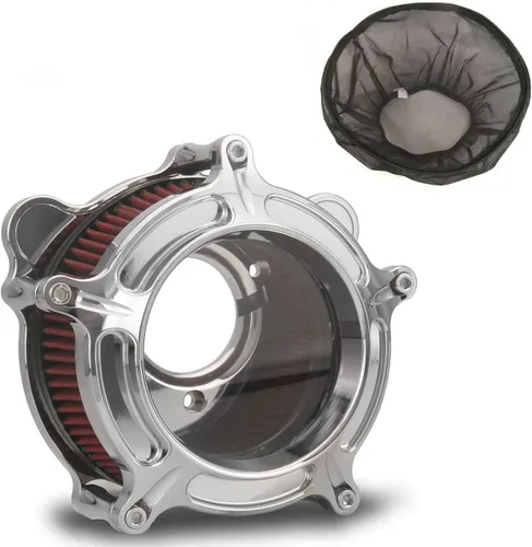 Vista 13 de Para filtro limpiador de aire de motocicleta Harley Davidson Sportster Touring Street Glide Road King Electra Dyna Softail entrada de aire