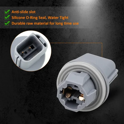 Vista 9 de Bestview Luces de matrícula, bombillas de lámpara LED para etiqueta de parachoques trasero con conjunto de cubierta de carcasa de enchufe