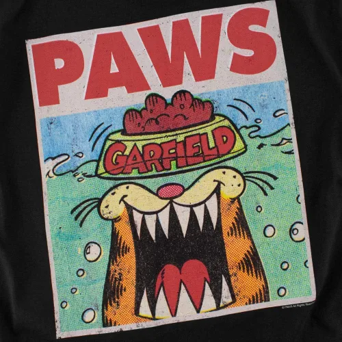 Vista 3 de Popfunk Camiseta y calcomanías clásicas de Garfield Paws Jaws Parody