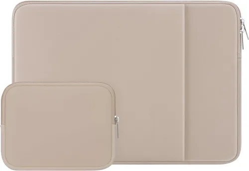 Vista 13 de RAINYEAR - Funda para laptop de 11 a 11.6 pulgadas con bolsillo y bolsa de accesorios, color negro Funda protectora acolchada con cremallera suave