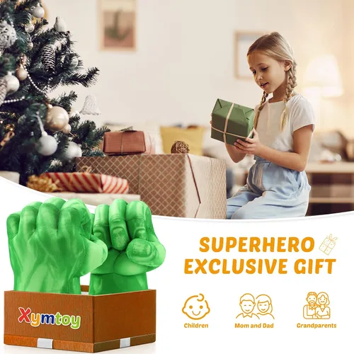 Vista 6 de Superhero Toys - Guantes de boxeo increíbles para niños y niñas, color verde