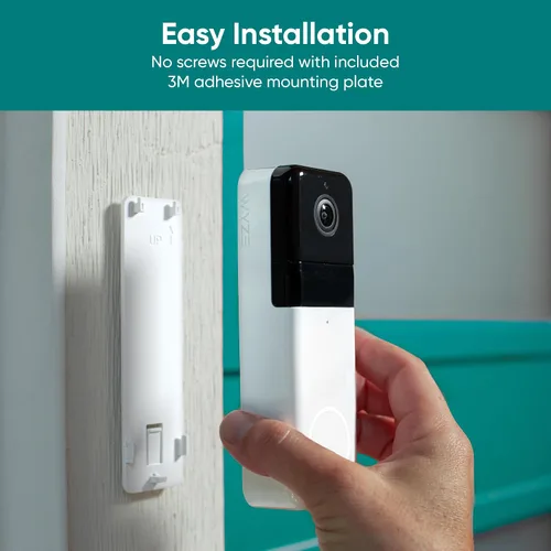 Vista 6 de Wyze Timbre inalámbrico con video Doorbell Pro (timbre incluido), video HD 1440, relación de aspecto 1:1: 1: vista de pies a cabeza, audio