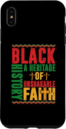 Vista 7 de Funda cristiana para iPhone 15 Heritage Of Unshakable Faith Black History Month