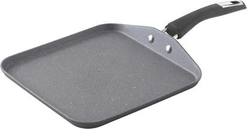 Vista 8 de Bialetti Impact Textured - Sartén antiadherente apta para horno, 12 pulgadas, color gris