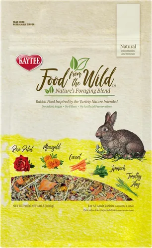 Vista 11 de Kaytee Food from The Wild - Alimento natural para conejos, 4 libras, (paquete de 2)