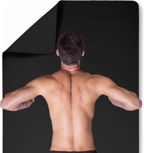 Vista 8 de Gogokiwi Tapete de yoga extra ancho para hombres y mujeres (72"L x 36"A) Tapete de fitness y ejercicio antideslizante con marcas de alineación