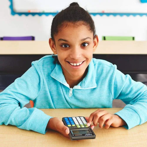 Vista 6 de EAI Education CalcPal EAI-130 - Calculadora básica, juego de 10