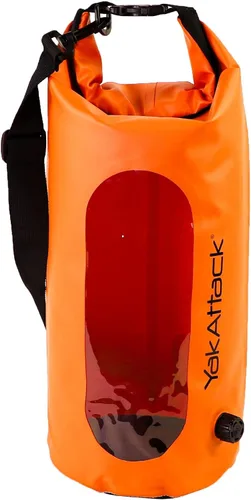 Vista 13 de YakAttack Bolsa de secado enrollable de 5L con válvula de aire, carbono negro, bolsa seca marina impermeable para kayak, canotaje y paddleboarding