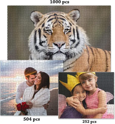 Vista 4 de Rompecabezas personalizados de fotos, rompecabezas de 252 piezas, rompecabezas personalizado para adultos y adolescentes