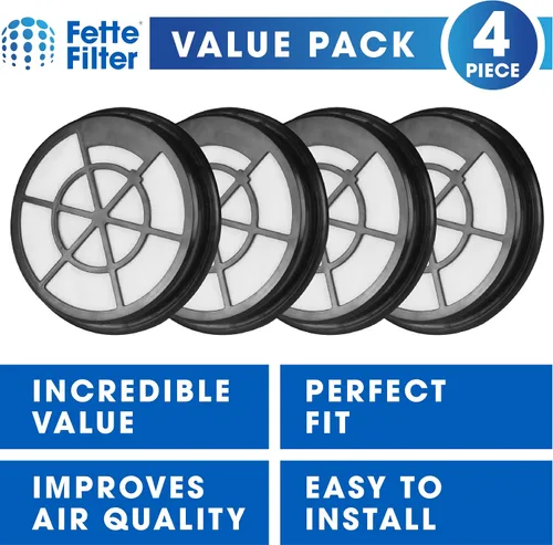 Vista 2 de Fette Filter - Paquete de 4 filtros compatibles con aspiradora sin bolsa Eureka WhirlWind NEN110B NEN110A NEN110D - Parte # NEN0101