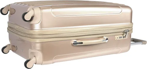 Vista 6 de Kensie Alma - Equipaje rígido con ruedas giratorias para mujer, Oro pálido), T-57903-PG
