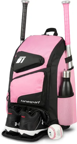 Vista 8 de Tonesport, Bolsa de Béisbol - Mochila para Béisbol, Sóftbol, T-Ball - Bolsa de Bate para Adultos y Jóvenes