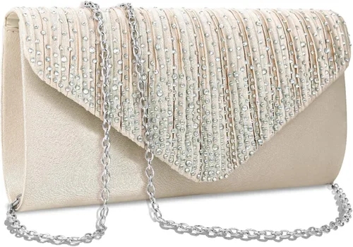 Vista 12 de Bolsos de mano BBjinronjy para mujer, bolso formal con diamantes de imitación para noche, bolsos de mano para boda, fiesta, cóctel, graduación, cena
