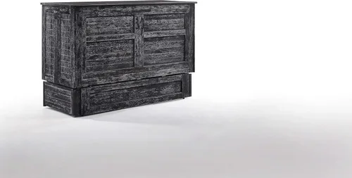 Vista 2 de Night & Day Muebles Murphy - Cama convertible con gabinete de tamaño Queen, con colchón de espuma viscoelástica de triple pliegue (Blizzard)