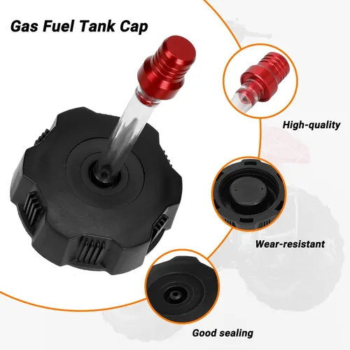 Vista 2 de Tapa de tanque de combustible FVRITO para Tao Tao Coolster 125cc 110cc ATV Quad 4 Wheeler 90cc 70cc 50cc NST Kazuma Roketa Sunl Baja con tubo