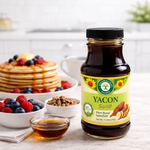 Vista 3 de Good Balance Health Yacon Jarabe Edulcorante natural Sustituto del azúcar Bajo índice glucémico, jarabe bajo en calorías Prebióticos