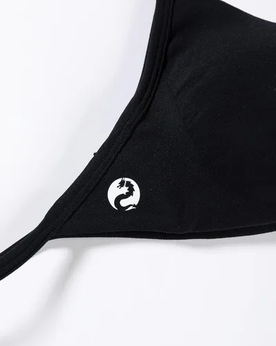 Vista 6 de AUROLA - Brasier deportivo Influence con tirantes delgados para mujer, brasier con relleno y tirantes de impacto sin espalda, para entrenamiento