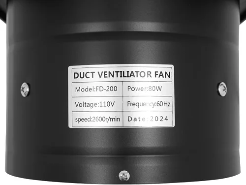 Vista 9 de DNYSYSJ Ventilador de escape de 8 pulgadas, extractor de ventilación axial de metal industrial, ventilador de aire comercial, extractor, montaje