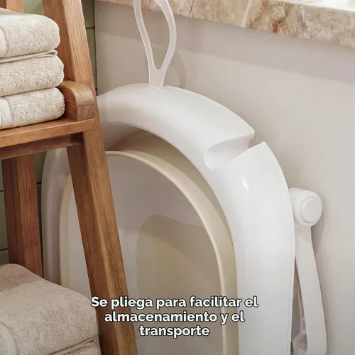 Vista 5 de Frida Bañera plegable 2 en 1 para bebé, eslinga de soporte extraíble, 0-24 meses Blanco