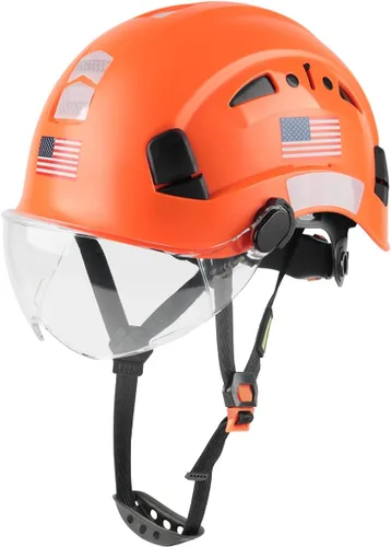 Vista 14 de GREEN DEVIL Casco de Seguridad Casco Duro con Visera Correa de Barbilla Ajustable Ligero Ventilado ABS Casco de Trabajo para Hombres y Mujeres