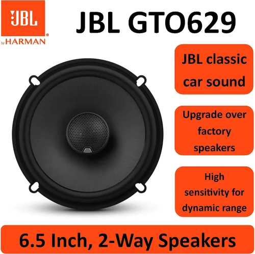 Vista 10 de JBL GTO629 - Altavoz coaxial de calidad superior de 16,5 cm, conjunto de 2