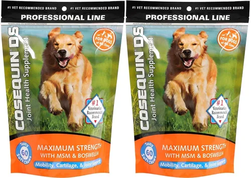 Vista 10 de Nutramax Laboratories Cosequin DS Plus MSM Professional Line para perros, 60 masticables suaves