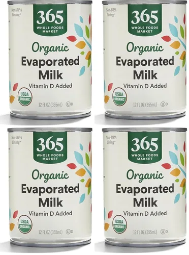 Vista 8 de 365 de Whole Foods Market - Leche evaporada orgánica (vitamina D agregada), 12 onzas