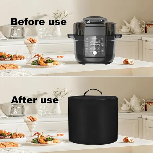 Vista 3 de Cubierta antipolvo para olla a presión, fundas para olla de cocción lenta, resistente al agua, para Instant Pot Pro (8 cuartos de galón) 10 en 1/13