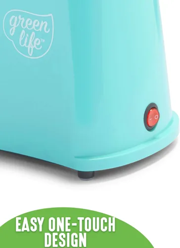Vista 4 de GreenLife Máquina eléctrica para hacer palomitas de maíz, máquina de aire caliente, bandeja de medición de maíz y fusión de mantequilla, interruptor