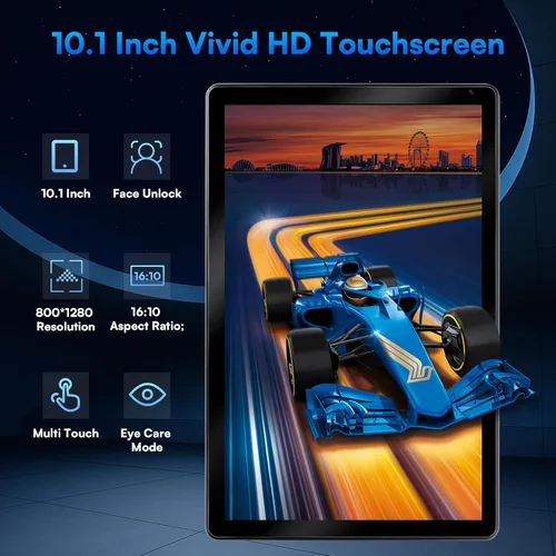 Vista 4 de HiGrace 2025 última tablet Android 15 mejorada de 10 pulgadas, 24GB+128GB+1TB de expansión, WiFi 6 BT 5.4, carga rápida Type-C, cámara dual