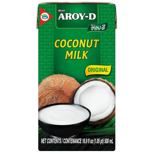 Vista 6 de Aroy-D Leche de coco mini-tamaño 5.1 fl oz (150ml), paquete de 6