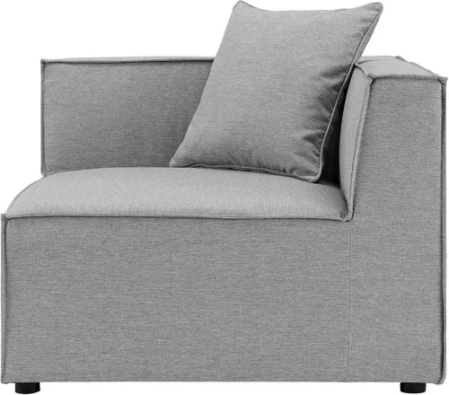 Vista 5 de Modway EEI-4388-GRY Saybrook Sofá seccional tapizado para patio en gris, juego de 8 piezas