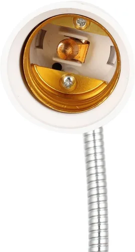 Vista 2 de 2 unids - AC 110-220V US Plug Flexible Alambre de Aluminio Cuello Metal Clip titular con interruptor para E26/E27 Socket LED CFL Crecimiento