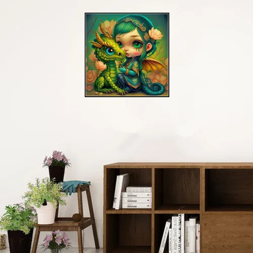Vista 4 de MMAHD Kits de pintura de diamantes para adultos, arte de diamantes de anime redondo 5D para bricolaje, perfecto para relajación y decoración