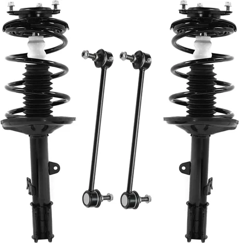 Vista 74 de Detroit Axle - Kit de 4 piezas RWD Puntales Delanteros Barras Estabilizadoras para Ford F-150 2021 2022 2023 2024, 2 Puntales con Resorte Helicoidal